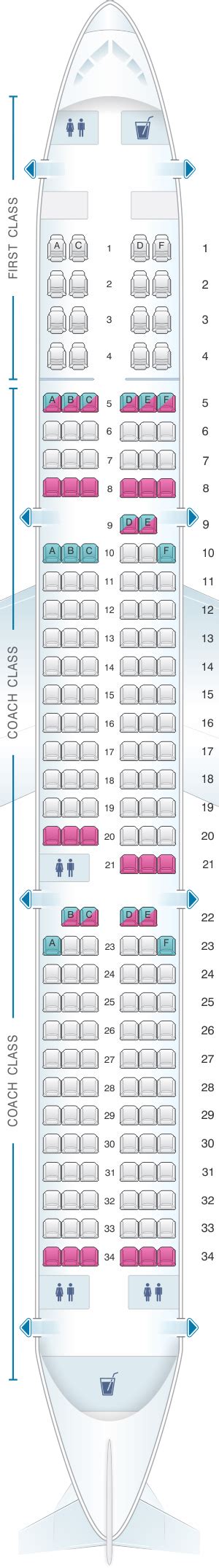 airbus a321 seat map